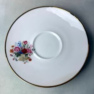 Vintage Bareuther Waldassen German Floral Saucer Side Plate